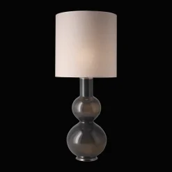 Augusta Tischleuchte grauer Lampenfuß