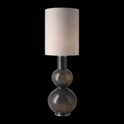 Augusta Tischleuchte grauer Lampenfuß