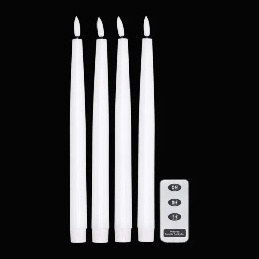 Bright LED-Kerze 28,5cm 4er Pack mit Fernbedienung