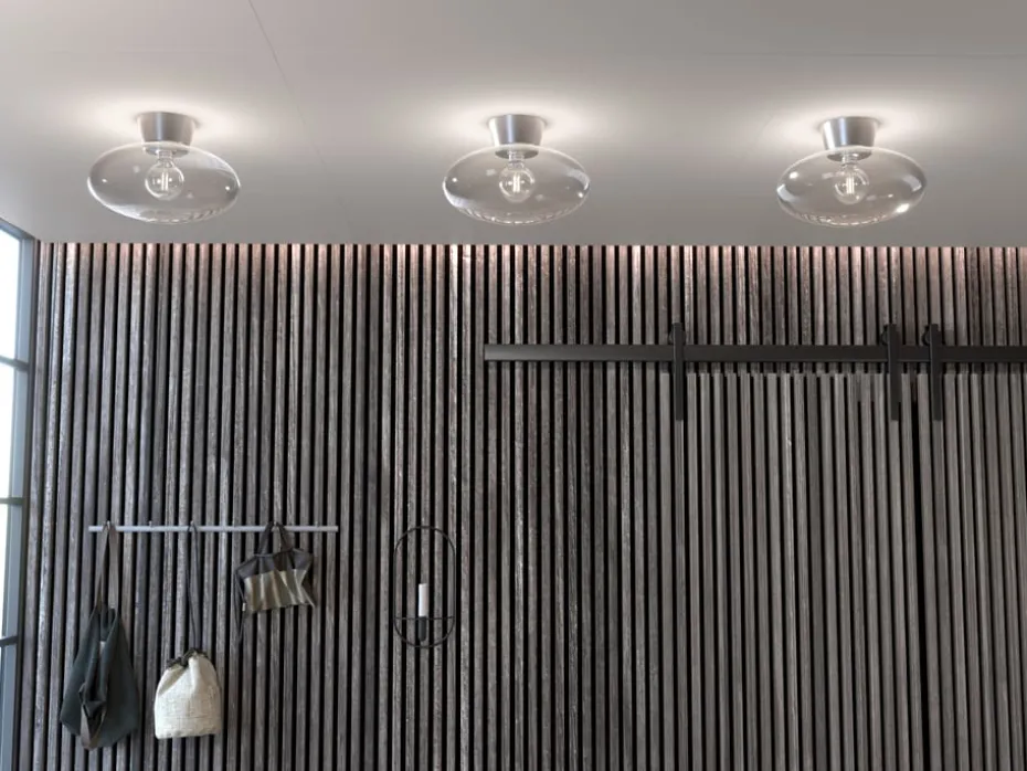 Bullo Deckenleuchte XL Klarglas Ø38cm