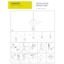 Concert Pendelleuchte weiß