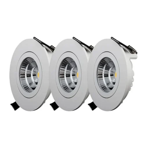 Designlight Downlight neigbar inklusive Treiber und Verkabelung 3er-Pack