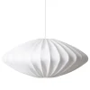 Ellipse Lampenschirm 80cm Baumwolle