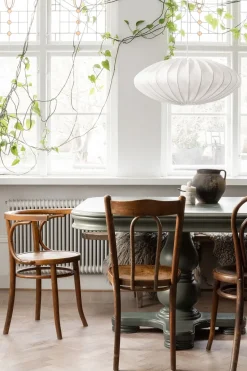 Ellipse Lampenschirm 65cm Leinen