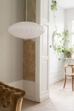 Ellipse Lampenschirm 65cm Leinen