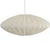 Ellipse Lampenschirm 65cm Leinen