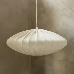 Ellipse Lampenschirm 65cm Leinen