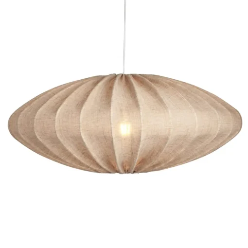 Ellipse Lampenschirm 65cm Leinen