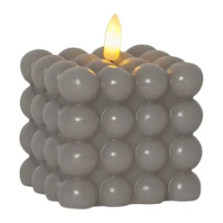 Flamme Dot Stumpenkerze Ø7,5x9,5 cm