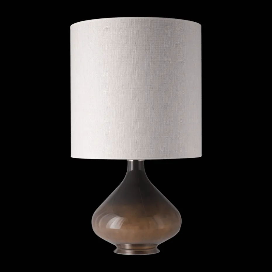 Flavia Tischleuchte grauer Lampenfuß