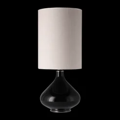 Flavia Tischleuchte schwarzer Lampenfuß