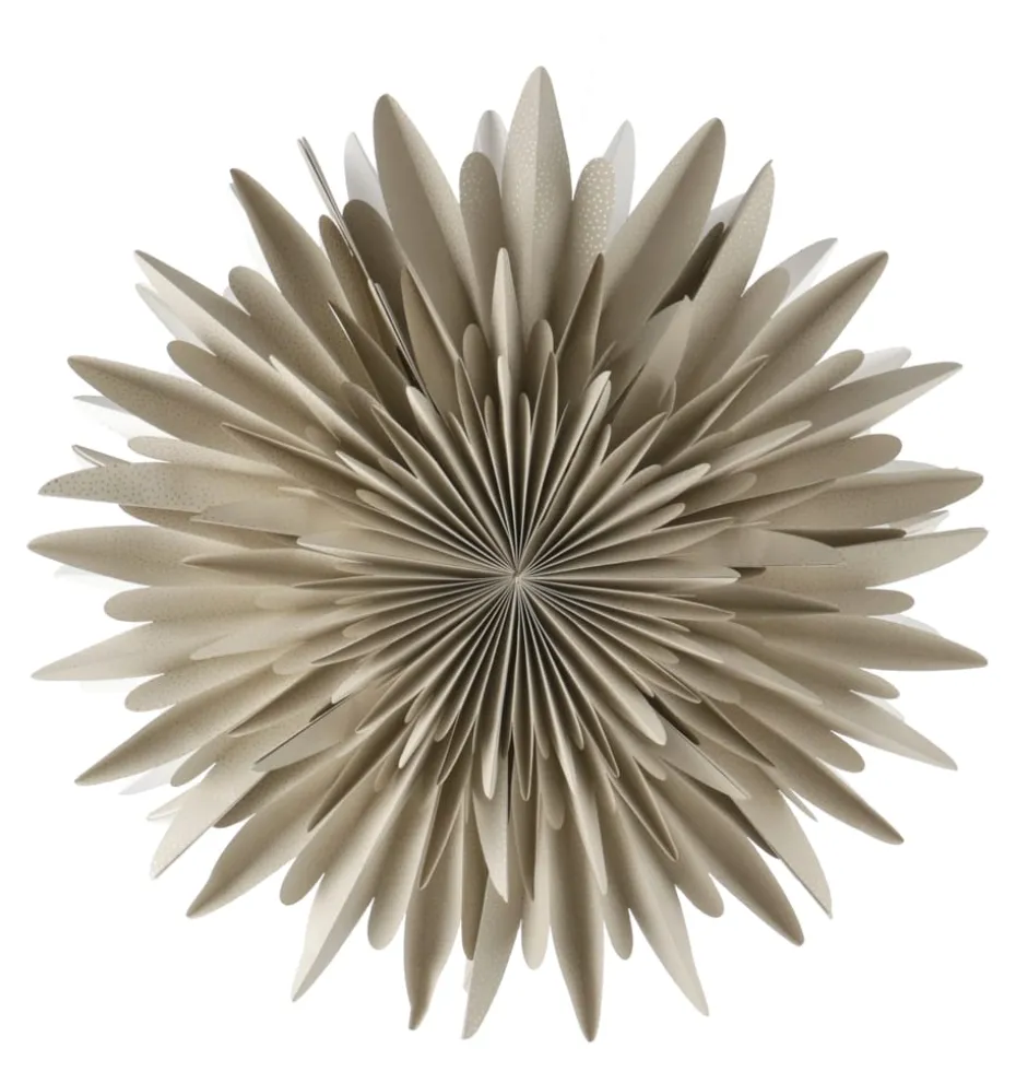 Luna Adventsstern beige mit Punkten
