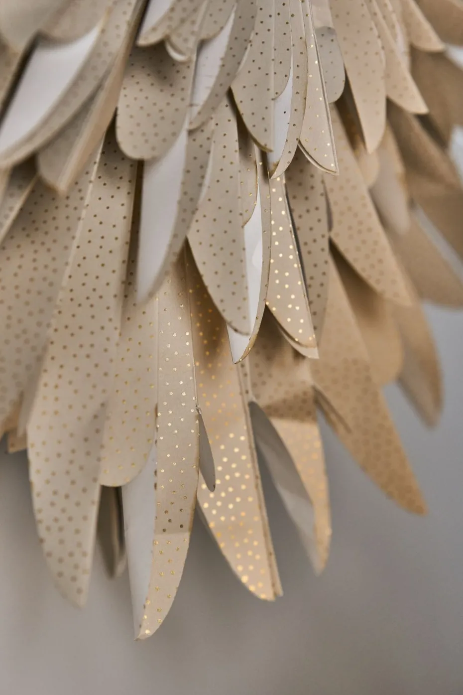 Luna Adventsstern beige mit Punkten