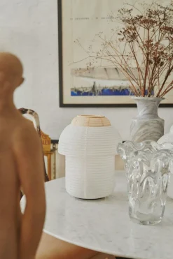 Papier Double Tischleuchte Ø30 cm