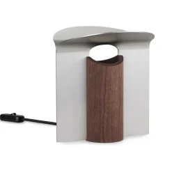 RF200 Petal Tischleuchte, Oiled walnut-aluminium