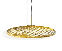 Spring pendelleuchte LED brass