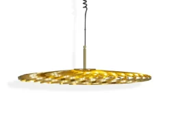 Spring pendelleuchte LED brass