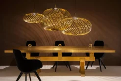 Spring pendelleuchte LED brass