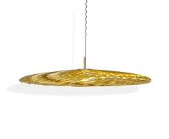 Spring pendelleuchte LED brass