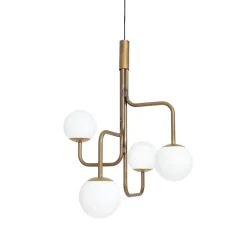 Strapatz Pendelleuchte globus Ø78 cm