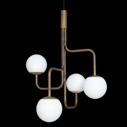 Strapatz Pendelleuchte globus Ø78 cm